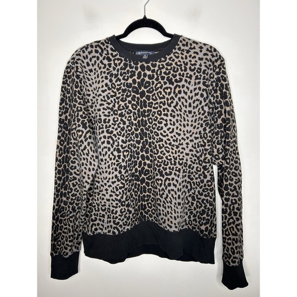 Brooks Brothers Tops - Brooks Brothers Women's Long Sleeve Sweatshirt Cheetah Leopard Print Size XL